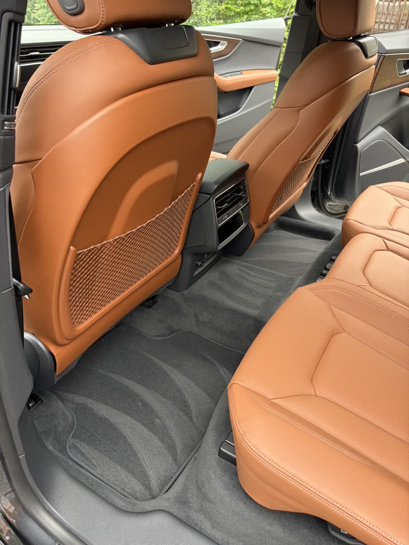 Audi rear seats and carpet after an interior detail